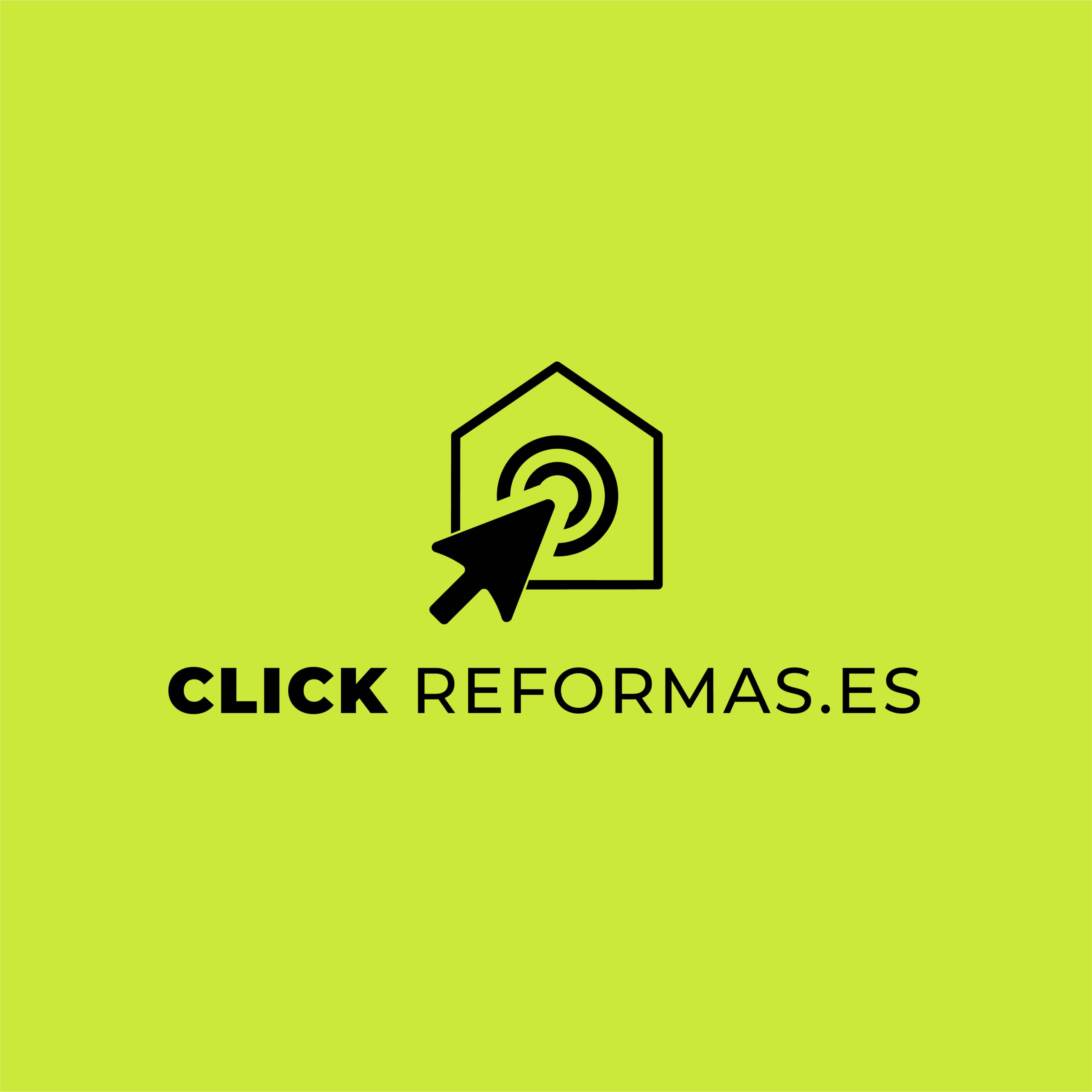 logotipo verde click reformas